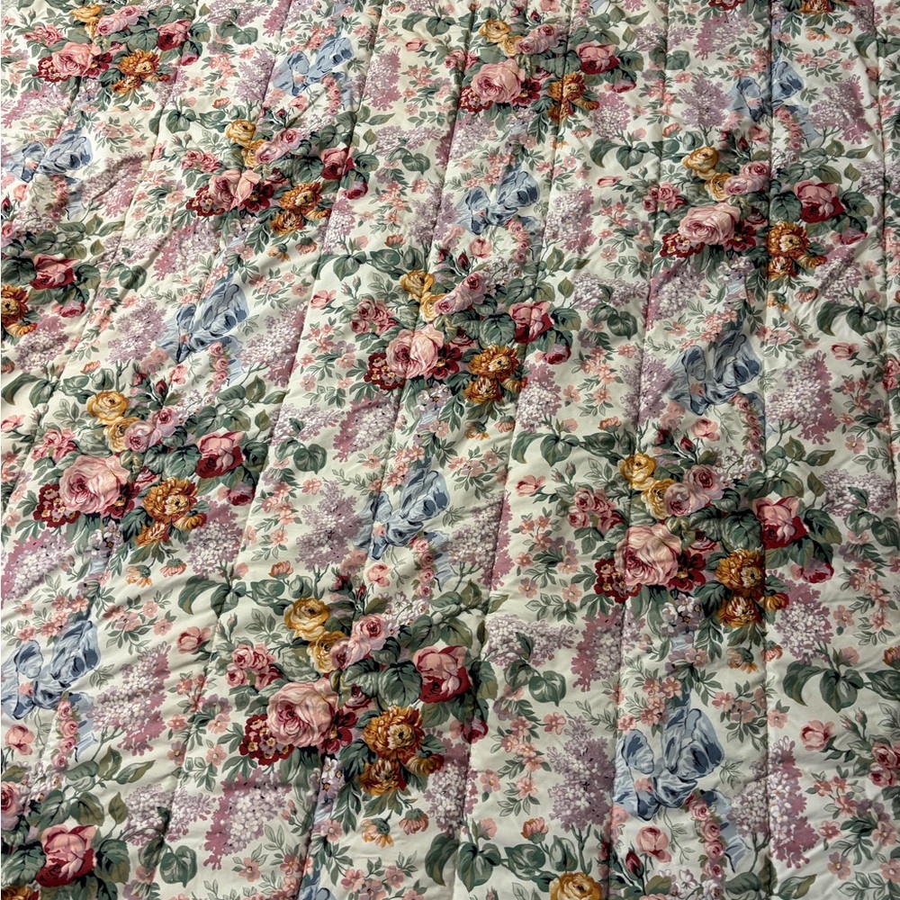 Ralph Lauren Multicolor Floral Quilt